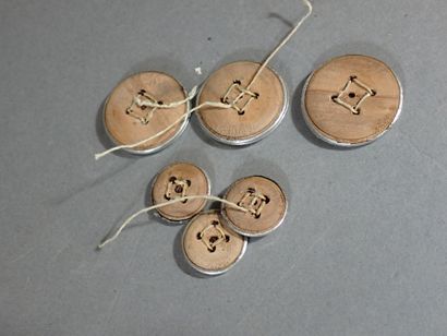 Ensemble de 6 boutons mle 1789-90 officier...