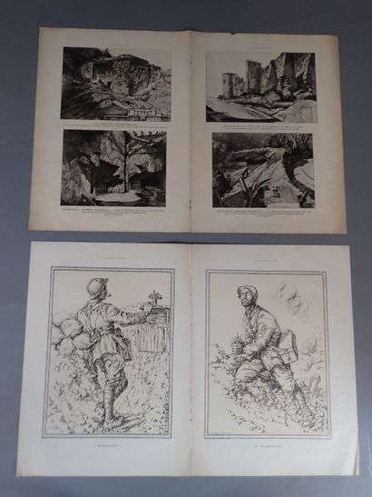 [MILITARIA] Lot d' estampes comprenant :
-...