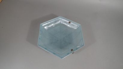 Vasque de suspension hexagonale en verre...
