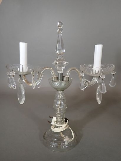 Dans le goût de MURANO ou BACCARAT. Paire...