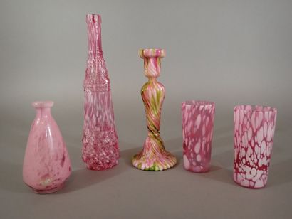 CLICHY, dans le goût de. Ensemble en verre...
