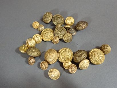Ensemble de boutons de Vice Amiral et Contre...