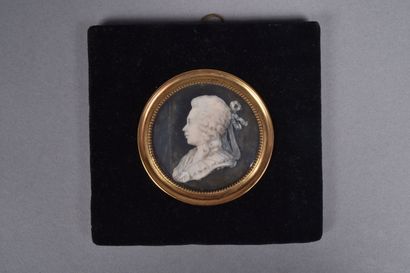 Ecole française du XVIIIe siècle. Miniature...