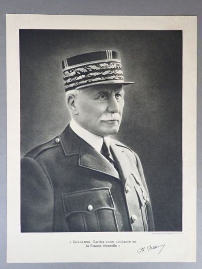 [MILITARIA] Lot d' estampes comprenant :
-...