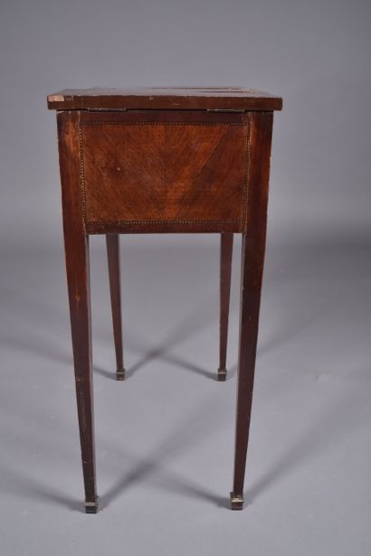 Rare coiffeuse de dame en marqueterie de...