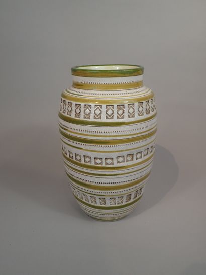 Aldo LONDI pour BITOSSI. Vase en céramique...