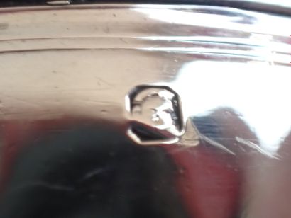 Timbale en argent, avec monogramme gravé...