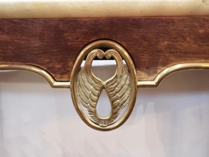 Italie ?, Xxe siècle, Console en bois, la...