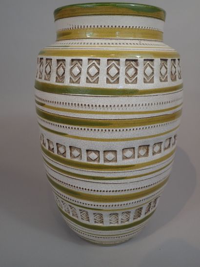 Aldo LONDI pour BITOSSI. Vase en céramique...