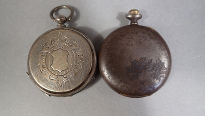 Ensemble de 3 montres de gousset, l'une en...