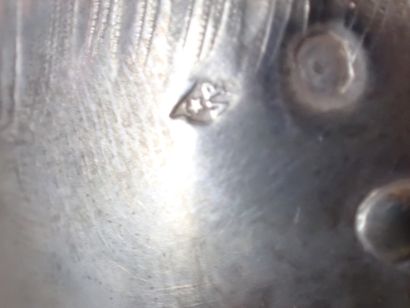 Cocotier en argent de style Rocaille. Hauteur...