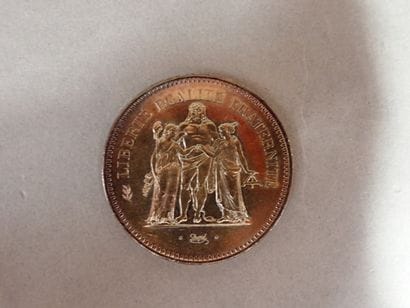 ***France, Pièce de 50 francs Hercule en...