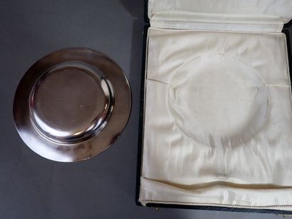 CHRISTOFLE, Ecuelle en métal argenté, la...
