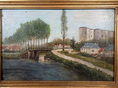 Ecole française fin XIXe-début Xxe, Vue du...