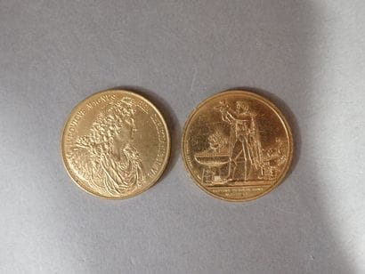 ***MONNAIE DE PARIS, Lot de deux médailles...