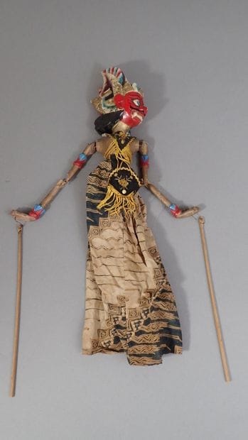 Marionnette traditionnelle à tringle à tête...