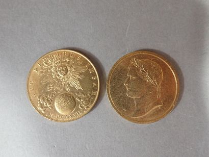 ***MONNAIE DE PARIS, Lot de deux médailles...