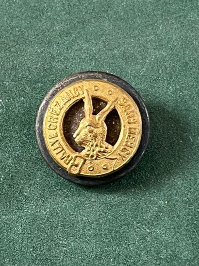 IDF. Bouton de gilet de l’équipage de Crezancy...