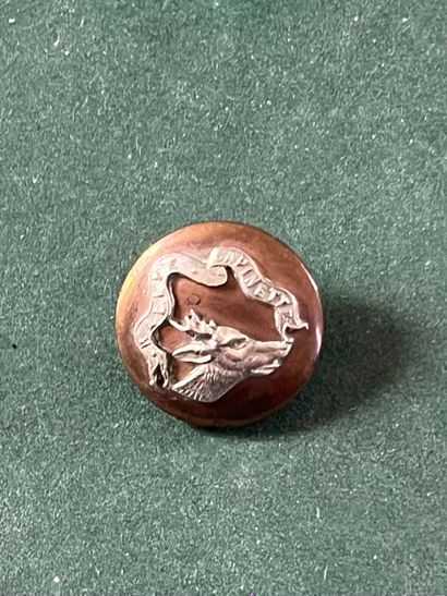 ANJ. Bouton de gilet du rallye sapinette...