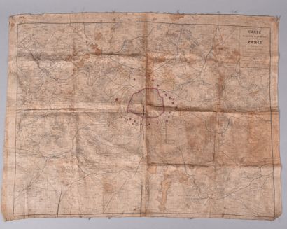 Fr- Carte du Théâtre de la Guerre- Paris...
