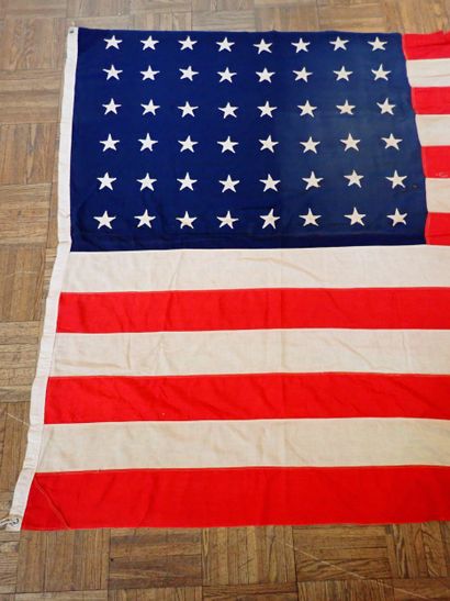 US- Grand drapeau américain 48 étoiles en...