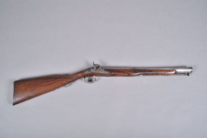 Fusil tromblon à bec de canard, XVIIIe siècle.
Platine...