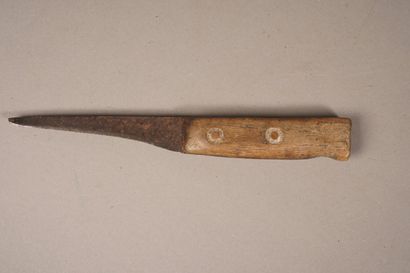Couteau de boucher utilisé comme couteau...
