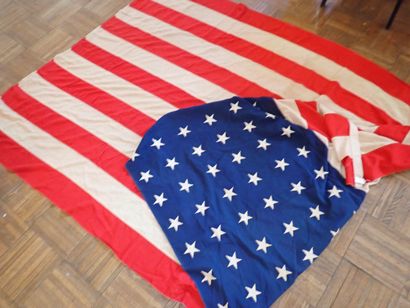 US- Grand drapeau américain 48 étoiles en...