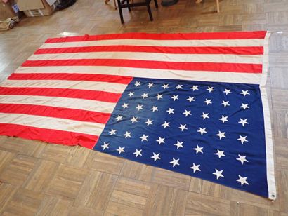 US- Grand drapeau américain 48 étoiles en...