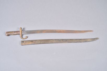 All. Rare baîonnette de prise française chassepot...
