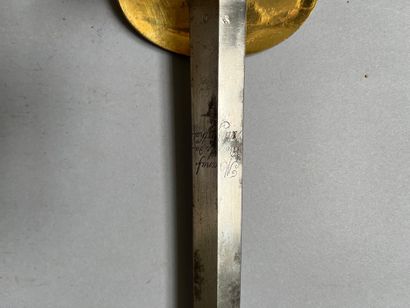 Épée d’officier modèle 1817 attribuée à l’administration...