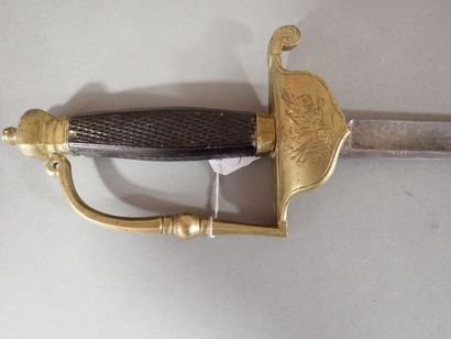 Épée d’officier vers 1800.
Monture en laiton...