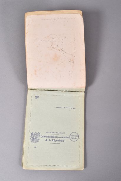 Fr- Bloc de Cartes-lettres « correspondance...