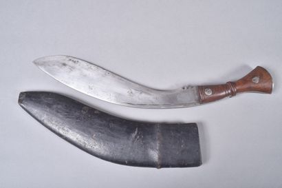 GB- Couteau Kurkri de Gurkha. Poignée en...
