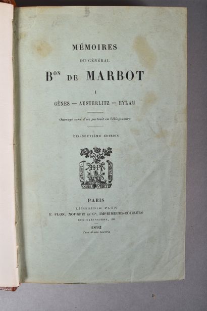 « Mémoires du Général Baron de Marbot » Editions...