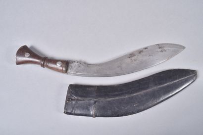 GB- Couteau Kurkri de Gurkha. Poignée en...