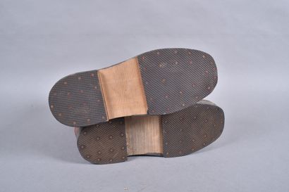 Paire de bottes grands froids en feutre et...