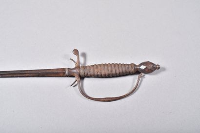 Épée de cour XVIIIème dite de deuil. Monture...