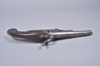 Pistolet à silex, XVIIIe siècle.
Platine...