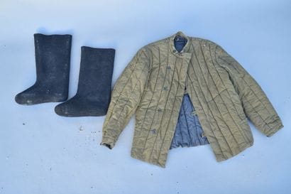 Veste d’hiver en tissu molletonnée soviétique...
