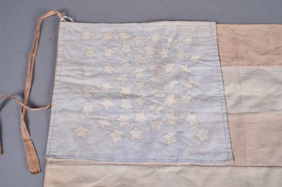 US- Drapeau américain artisanal. Epoque Libération....