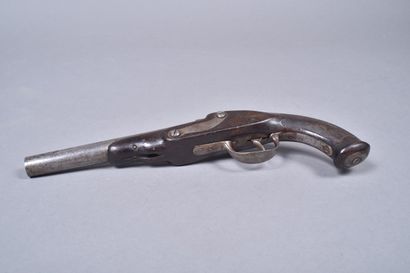 Pistolet à silex, XVIIIe siècle.
Platine...