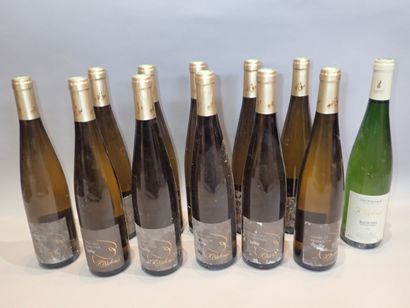 12 bouteilles dont 11 bouteilles Riesling...