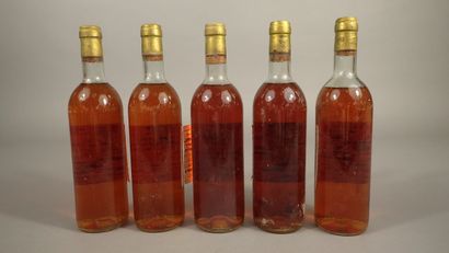 5 bouteilles Château Doisy Daëne 1976 Barsac...