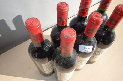 7 bouteilles Château La Lagune 1990 Haut...