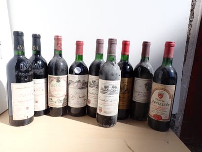 9 bouteilles comprenant un assortiment de...