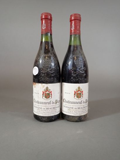 2 bouteilles Châteauneuf du Pape 1984 Domaine...