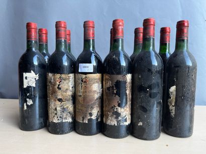 12 bouteilles Château Gazin 1986 Pomerol,...
