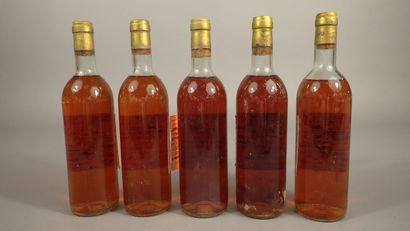 5 bouteilles Château Doisy Daëne 1976 Barsac...