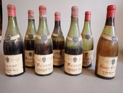 5 bouteilles Beaune Charton Fils 1947.
1...